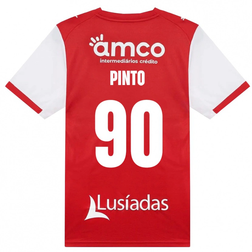 Danxen Bambino Maglia Luisinho #90 Bianco Rosso Nero Kit Gara Home 2026/27 Maglietta