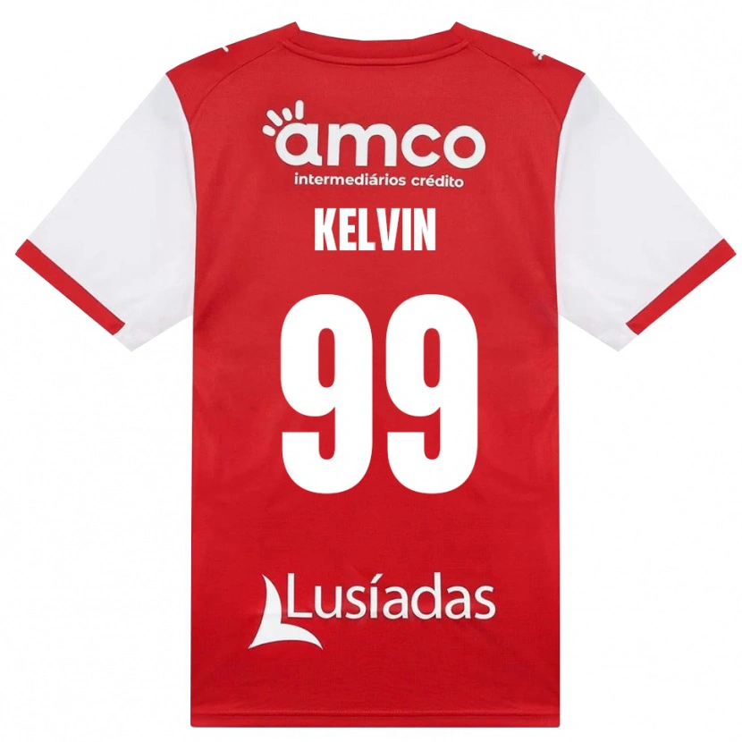 Danxen Bambino Maglia Kauan Kelvin #99 Bianco Rosso Nero Kit Gara Home 2026/27 Maglietta