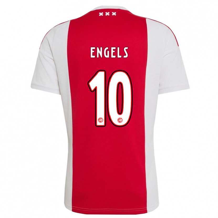 Danxen Bambino Maglia Chip Engels #10 Rosso Bianco Giallo Kit Gara Home 2026/27 Maglietta