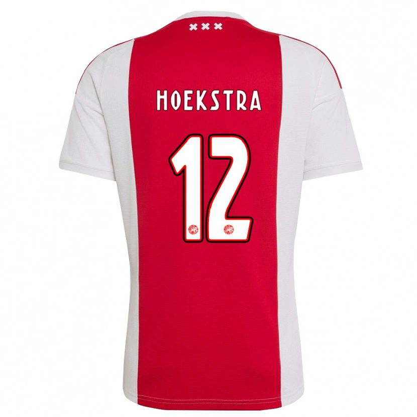 Danxen Bambino Maglia Isabelle Hoekstra #12 Rosso Bianco Giallo Kit Gara Home 2026/27 Maglietta