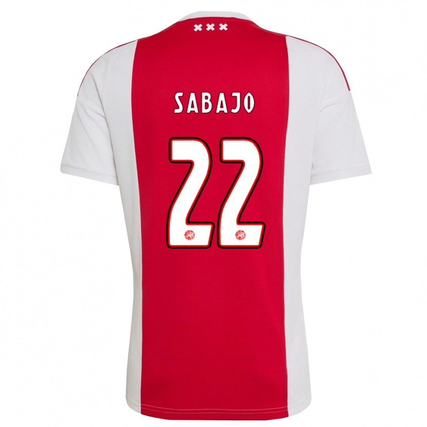 Danxen Bambino Maglia Quinty Sabajo #22 Rosso Bianco Giallo Kit Gara Home 2026/27 Maglietta