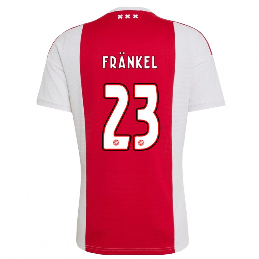 Danxen Bambino Maglia Leroy Fränkel #23 Rosso Bianco Giallo Kit Gara Home 2026/27 Maglietta