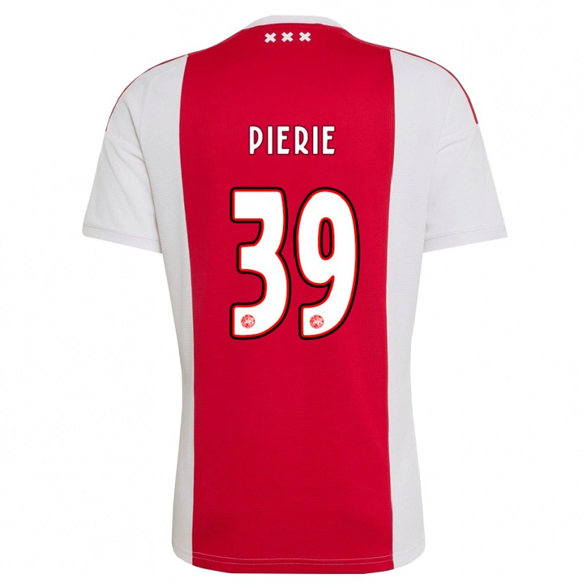 Danxen Bambino Maglia Kik Pierie #39 Rosso Bianco Giallo Kit Gara Home 2026/27 Maglietta