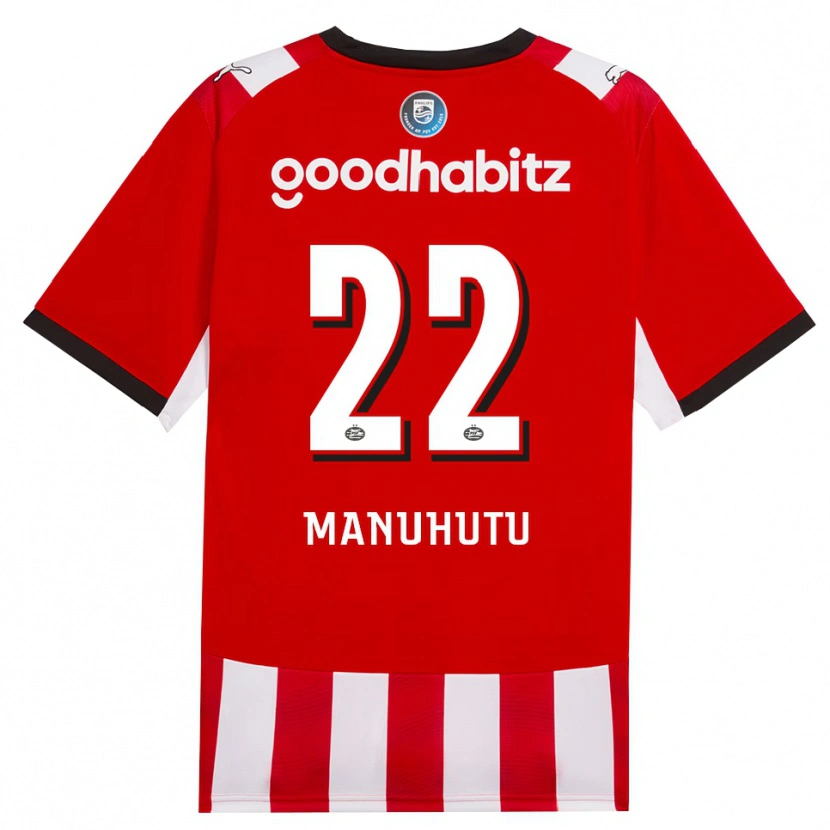 Danxen Bambino Maglia Rivas Manuhutu #22 Rosso Bianco Nero Kit Gara Home 2026/27 Maglietta