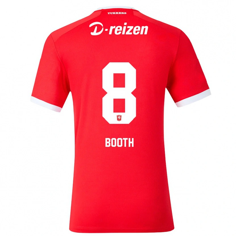 Danxen Bambino Maglia Taylor Booth #8 Rosso Bianco Kit Gara Home 2026/27 Maglietta