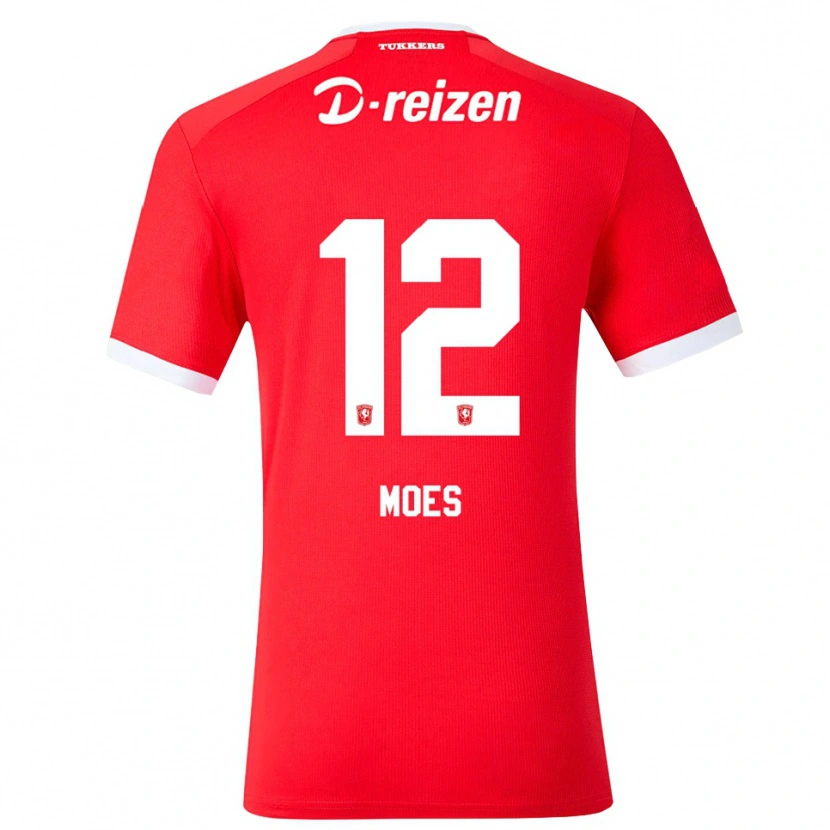 Danxen Bambino Maglia Lucas Moes #12 Rosso Bianco Kit Gara Home 2026/27 Maglietta