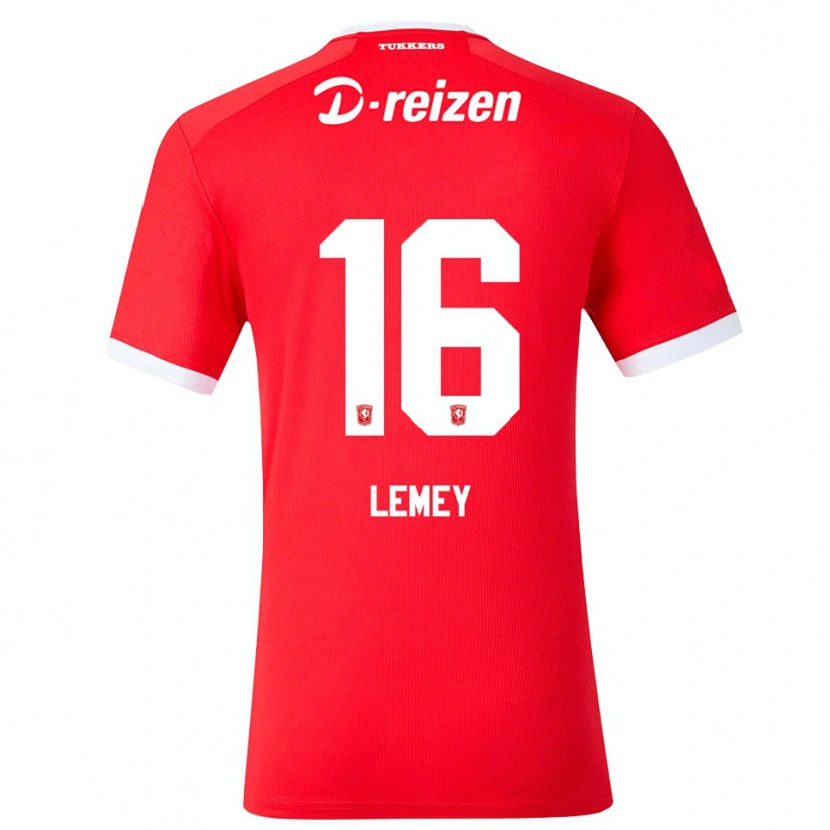 Danxen Bambino Maglia Diede Lemey #16 Rosso Bianco Kit Gara Home 2026/27 Maglietta