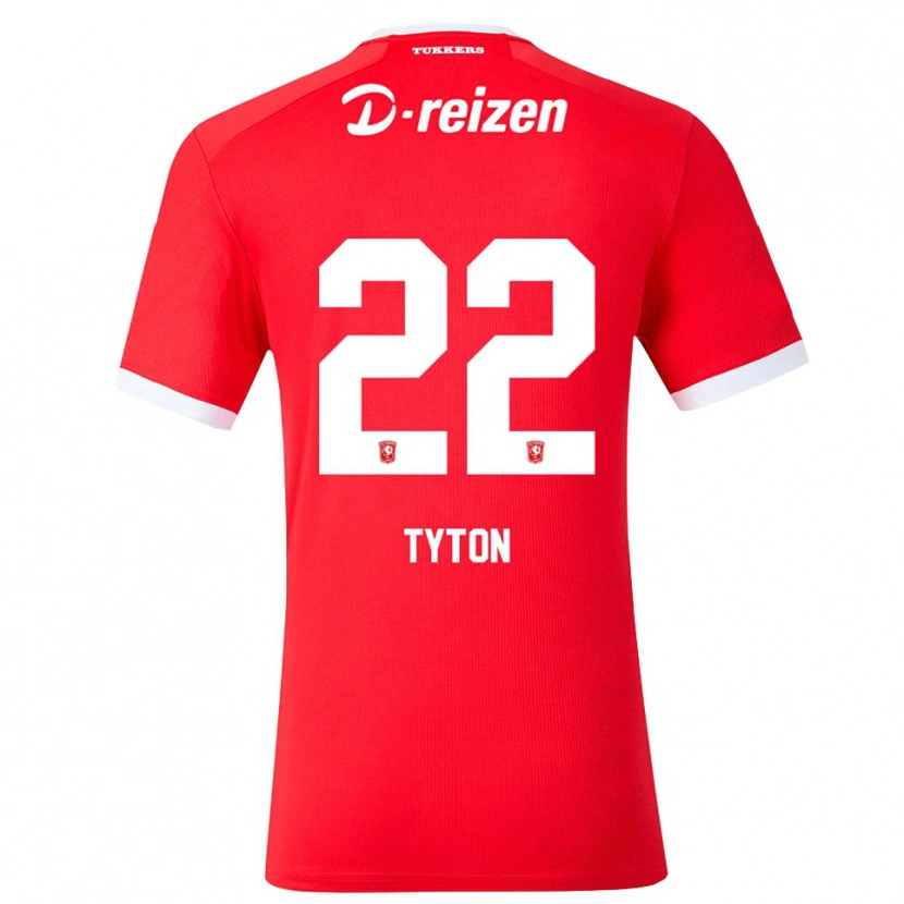 Danxen Bambino Maglia Przemyslaw Tyton #22 Rosso Bianco Kit Gara Home 2026/27 Maglietta