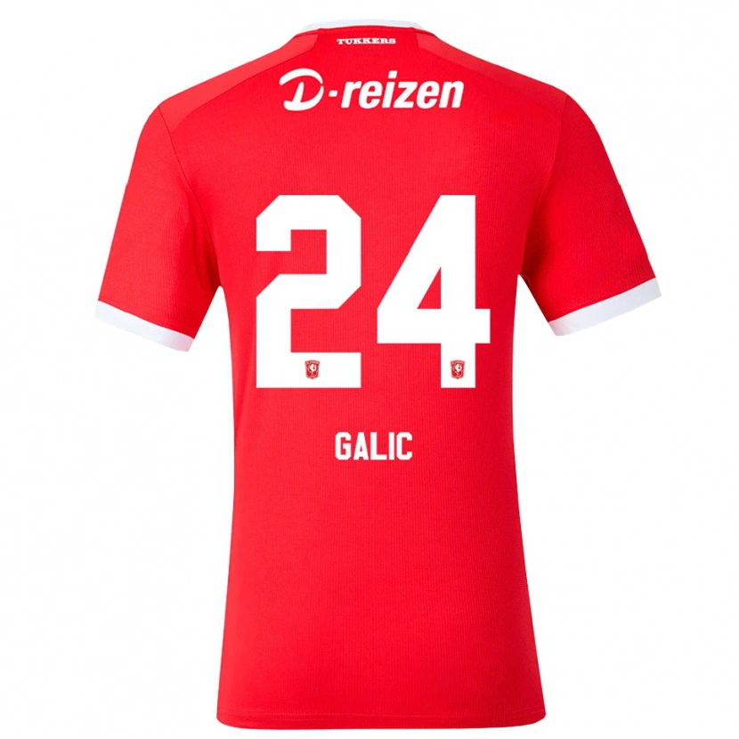 Danxen Bambino Maglia Daniela Galic #24 Rosso Bianco Kit Gara Home 2026/27 Maglietta