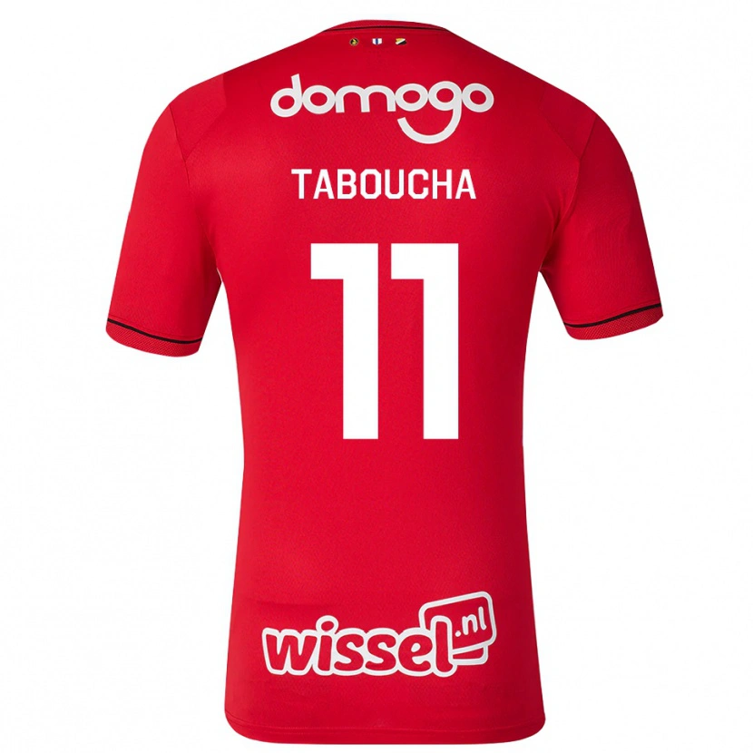Danxen Bambino Maglia Salah Taboucha #11 Rosso Bianco Nero Kit Gara Home 2026/27 Maglietta