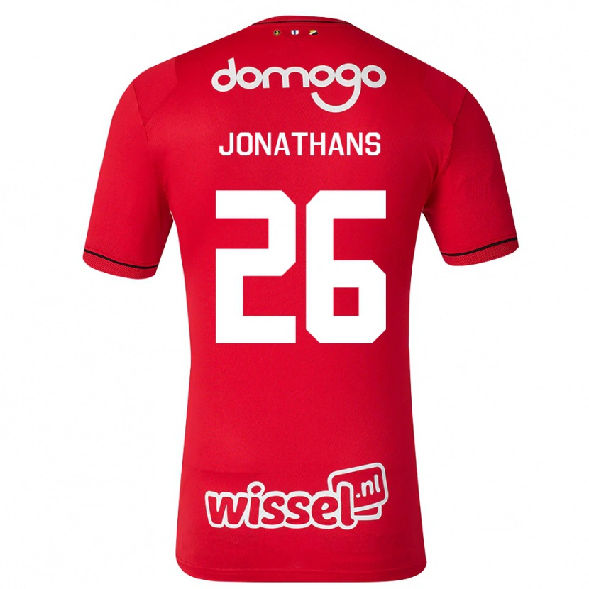 Danxen Bambino Maglia Miliano Jonathans #26 Rosso Bianco Nero Kit Gara Home 2026/27 Maglietta