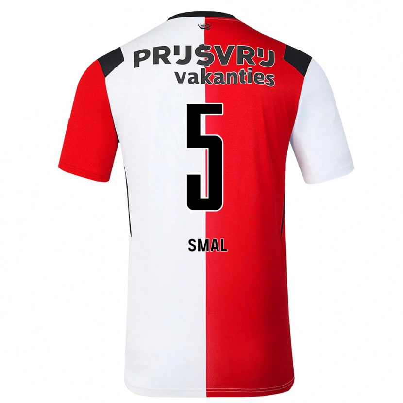 Danxen Bambino Maglia Gijs Smal #5 Rosso Bianco Nero Kit Gara Home 2026/27 Maglietta
