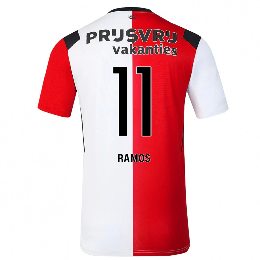 Danxen Bambino Maglia Dimayro Ramos #11 Rosso Bianco Nero Kit Gara Home 2026/27 Maglietta