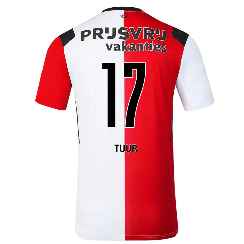 Danxen Bambino Maglia Jay-Sean Tuur #17 Rosso Bianco Nero Kit Gara Home 2026/27 Maglietta