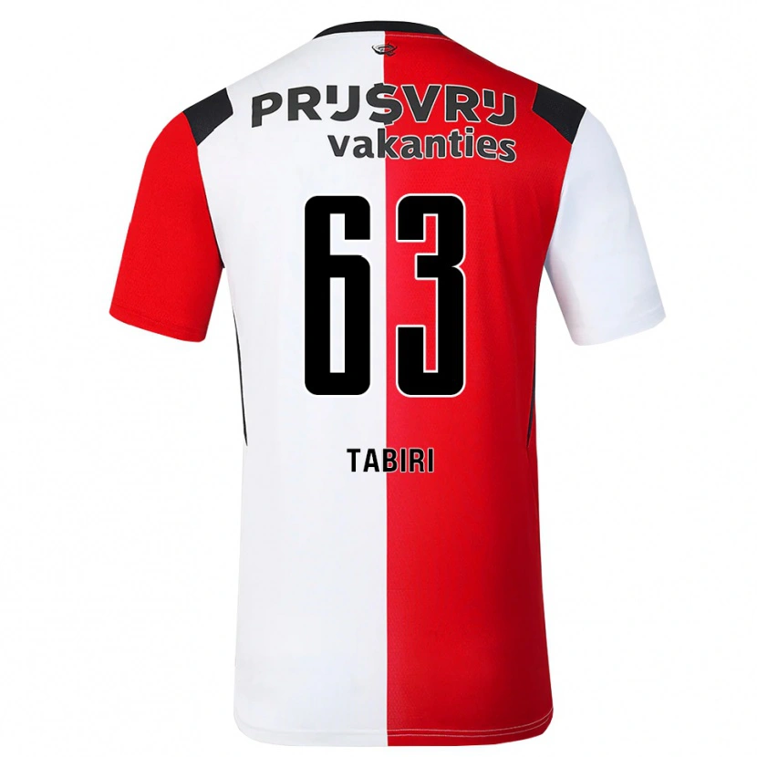 Danxen Bambino Maglia Kwame Tabiri #63 Rosso Bianco Nero Kit Gara Home 2026/27 Maglietta