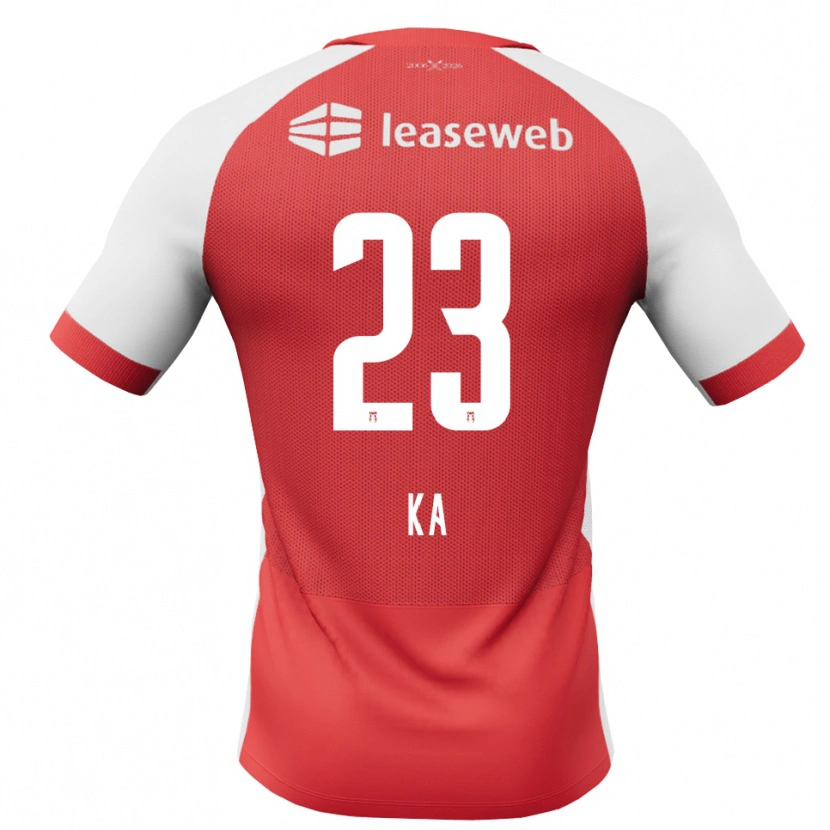Danxen Bambino Maglia Ismail Ka #23 Rosso Bianco Nero Kit Gara Home 2026/27 Maglietta