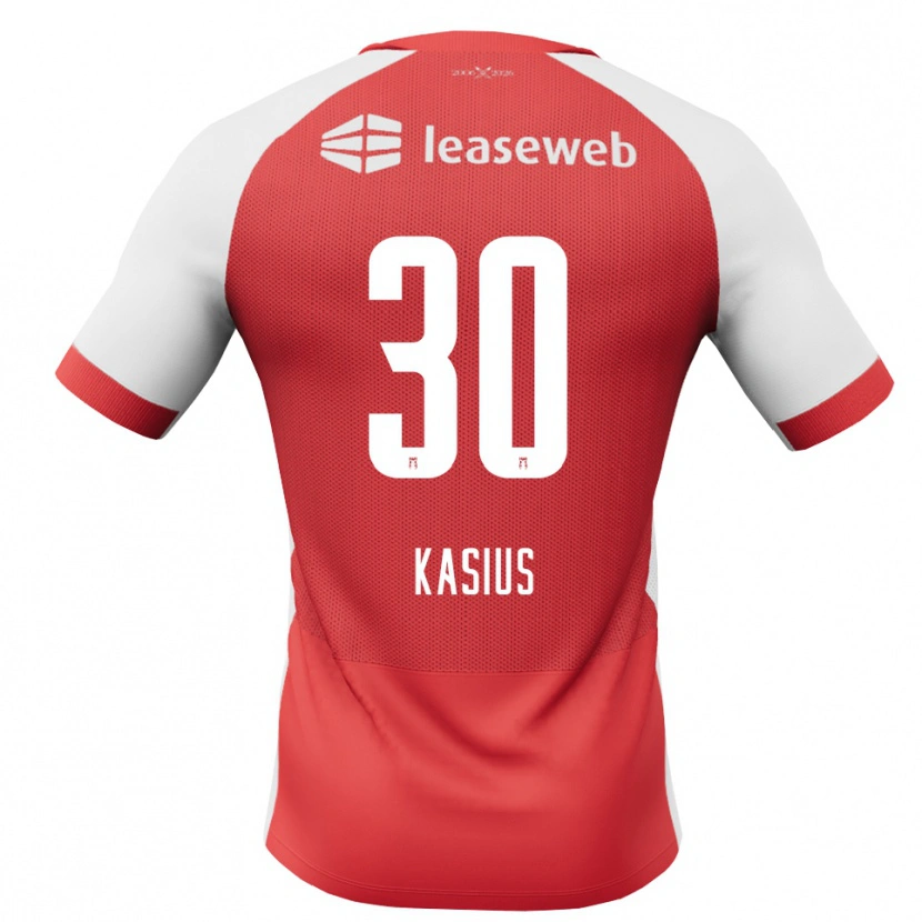 Danxen Bambino Maglia Denso Kasius #30 Rosso Bianco Nero Kit Gara Home 2026/27 Maglietta