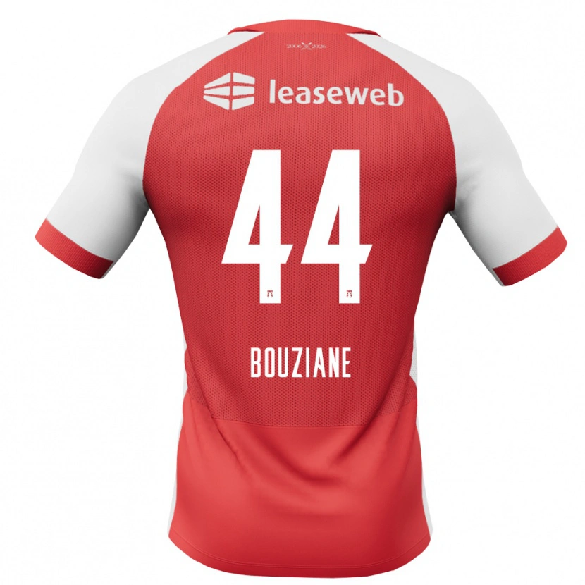 Danxen Bambino Maglia Wassim Bouziane #44 Rosso Bianco Nero Kit Gara Home 2026/27 Maglietta