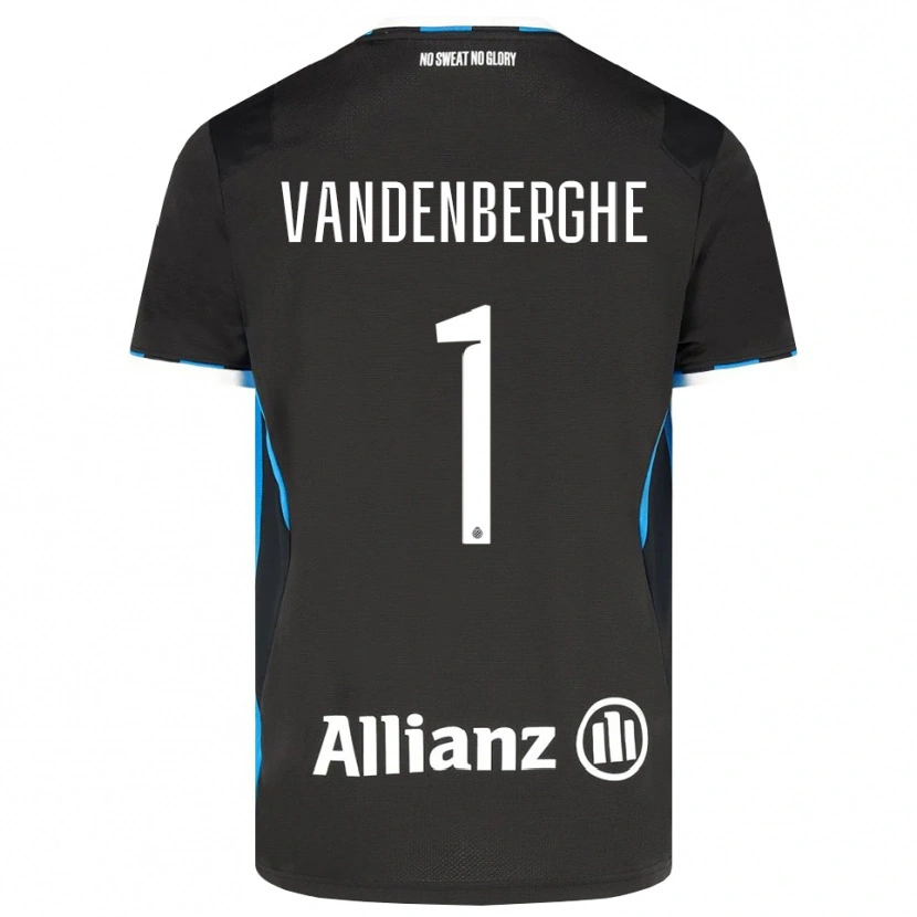 Danxen Bambino Maglia Xander Vandenberghe #1 Nero Rosso Blu Kit Gara Home 2026/27 Maglietta