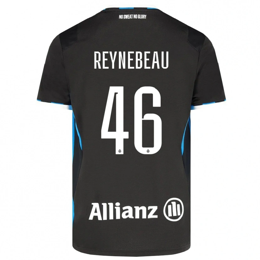 Danxen Bambino Maglia Clementine Reynebeau #46 Nero Rosso Blu Kit Gara Home 2026/27 Maglietta