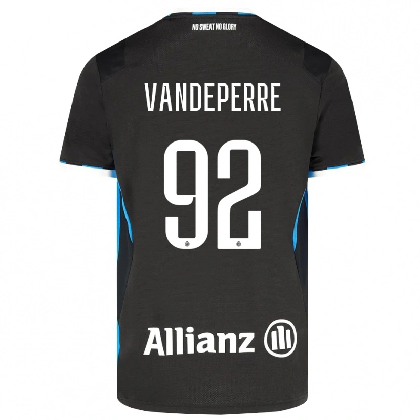 Danxen Bambino Maglia Alexander Vandeperre #92 Nero Rosso Blu Kit Gara Home 2026/27 Maglietta