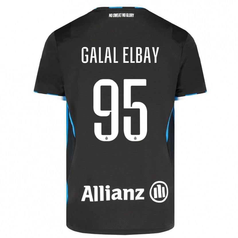 Danxen Bambino Maglia Mohamed Galal Elbay #95 Nero Rosso Blu Kit Gara Home 2026/27 Maglietta