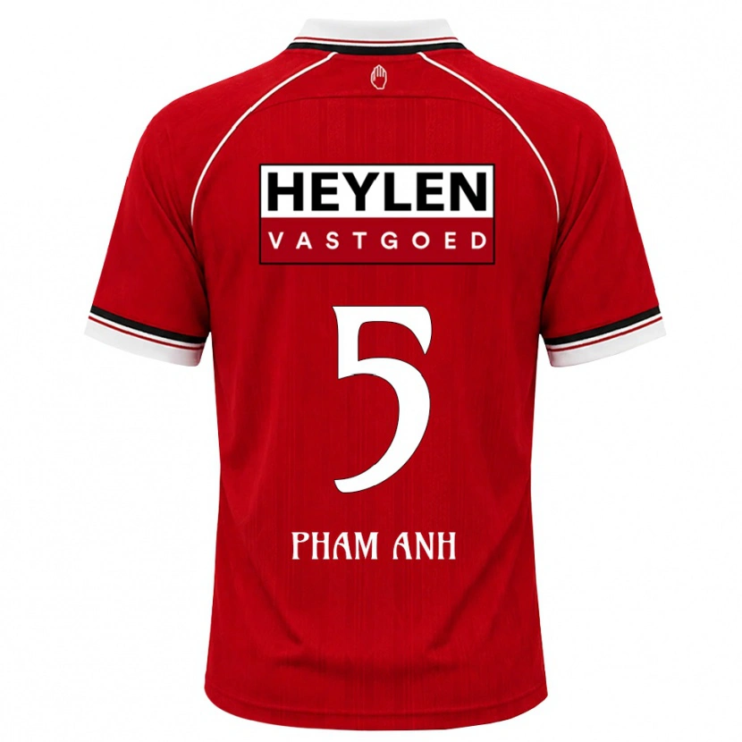 Danxen Bambino Maglia Khoi Pham Anh #5 Rosso Bianco Nero Kit Gara Home 2026/27 Maglietta