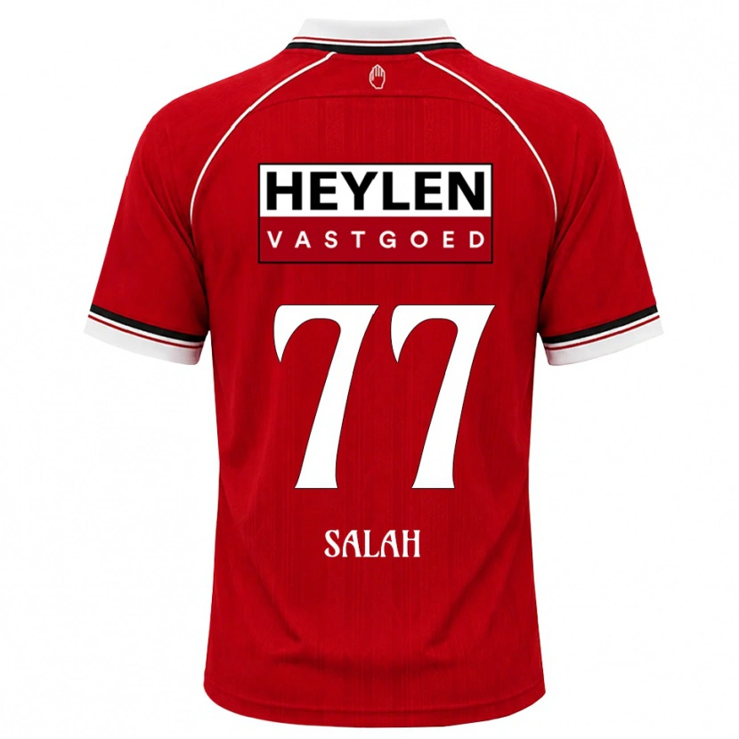 Danxen Bambino Maglia Ibrahim Salah #77 Rosso Bianco Nero Kit Gara Home 2026/27 Maglietta