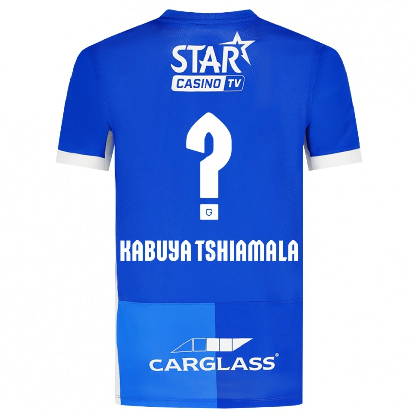 Danxen Bambino Maglia Lino Kabuya Tshiamala #0 Blu Medio Blu Reale Bianco Kit Gara Home 2026/27 Maglietta