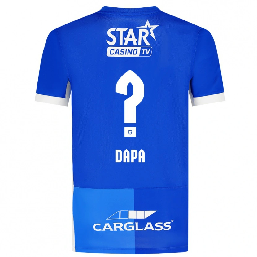 Danxen Bambino Maglia Melvyn Dapa #0 Blu Medio Blu Reale Bianco Kit Gara Home 2026/27 Maglietta