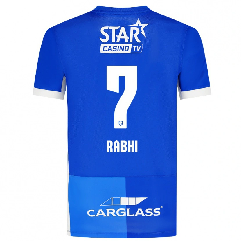 Danxen Bambino Maglia Ayman Rabhi #7 Blu Medio Blu Reale Bianco Kit Gara Home 2026/27 Maglietta