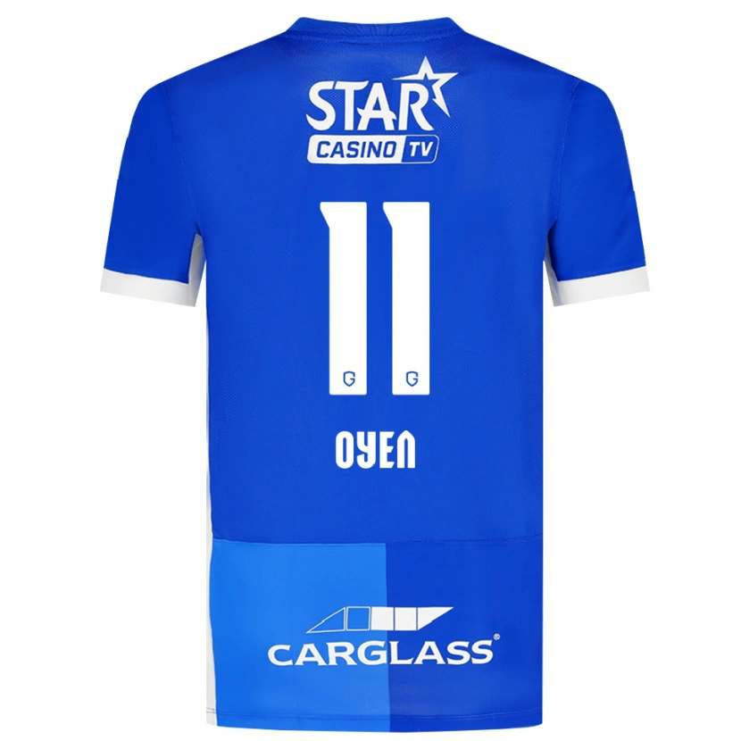 Danxen Bambino Maglia Luca Oyen #11 Blu Medio Blu Reale Bianco Kit Gara Home 2026/27 Maglietta