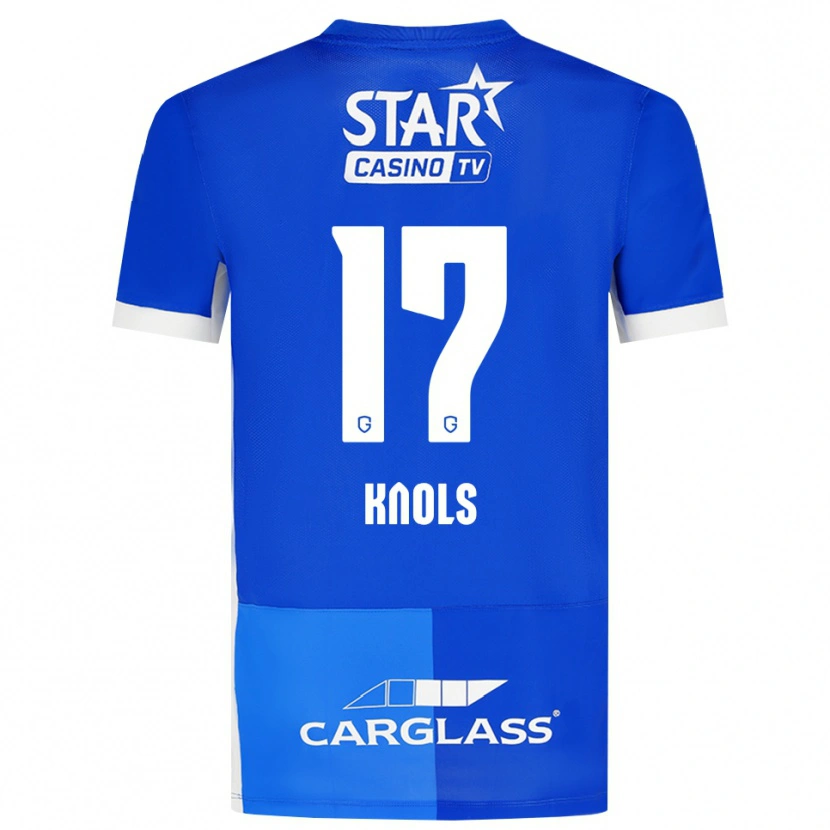 Danxen Bambino Maglia Myrthe Knols #17 Blu Medio Blu Reale Bianco Kit Gara Home 2026/27 Maglietta