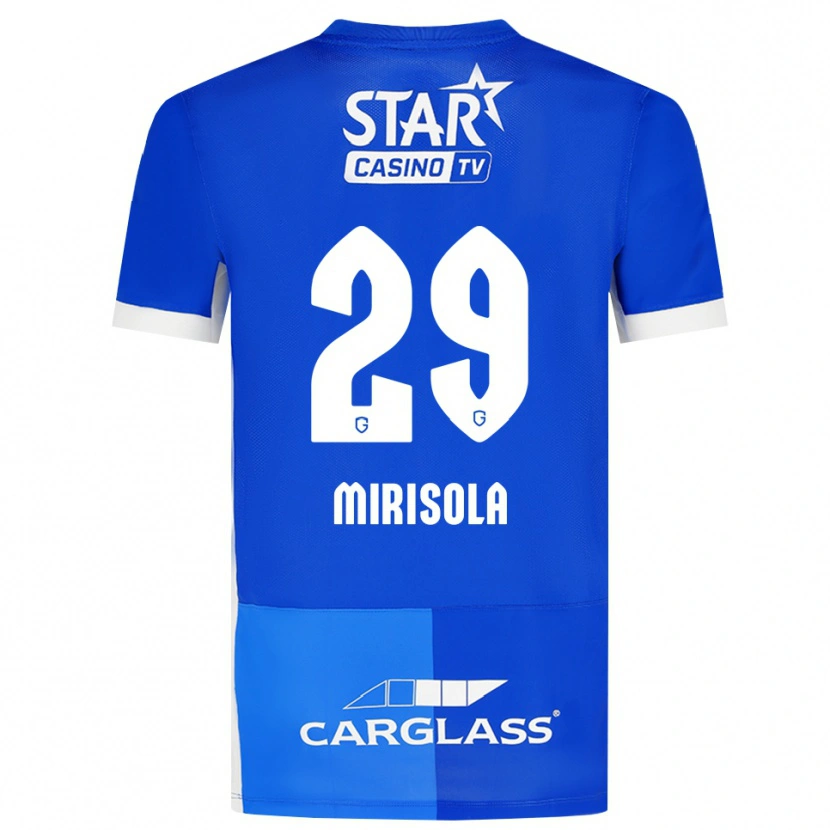 Danxen Bambino Maglia Robin Mirisola #29 Blu Medio Blu Reale Bianco Kit Gara Home 2026/27 Maglietta