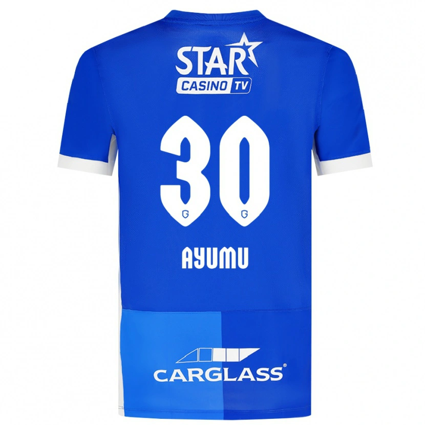 Danxen Bambino Maglia Ayumu Yokoyama #30 Blu Medio Blu Reale Bianco Kit Gara Home 2026/27 Maglietta