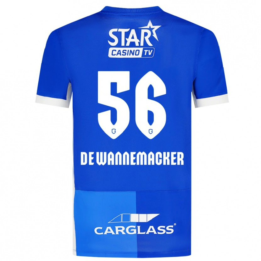 Danxen Bambino Maglia August De Wannemacker #56 Blu Medio Blu Reale Bianco Kit Gara Home 2026/27 Maglietta
