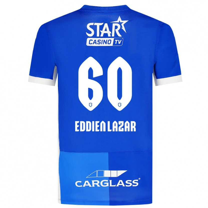 Danxen Bambino Maglia Saif Eddien Lazar #60 Blu Medio Blu Reale Bianco Kit Gara Home 2026/27 Maglietta