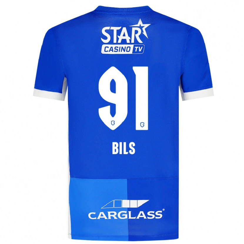 Danxen Bambino Maglia Elise Bils #91 Blu Medio Blu Reale Bianco Kit Gara Home 2026/27 Maglietta