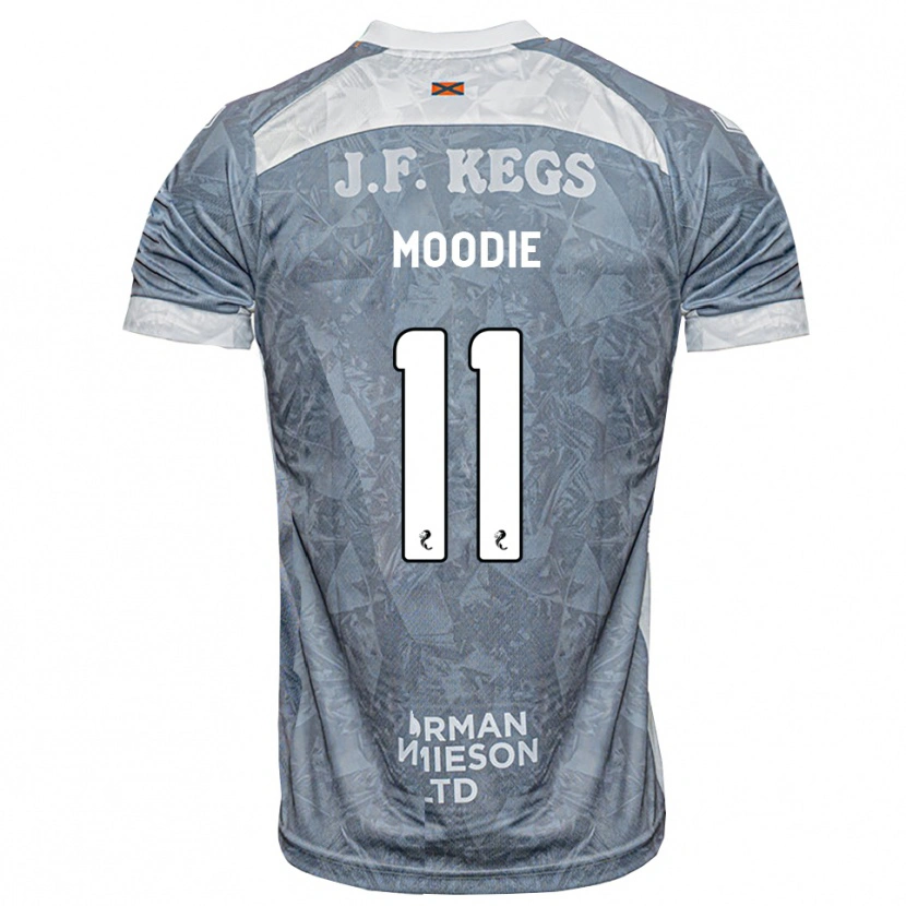 Danxen Bambino Maglia Alix Moodie #11 Grigio Ardesia Kit Gara Away 2026/27 Maglietta