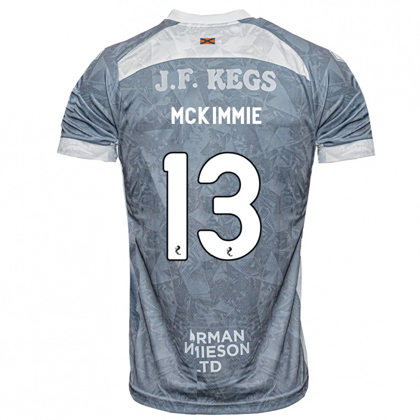 Danxen Bambino Maglia Aiden Mckimmie #13 Grigio Ardesia Kit Gara Away 2026/27 Maglietta