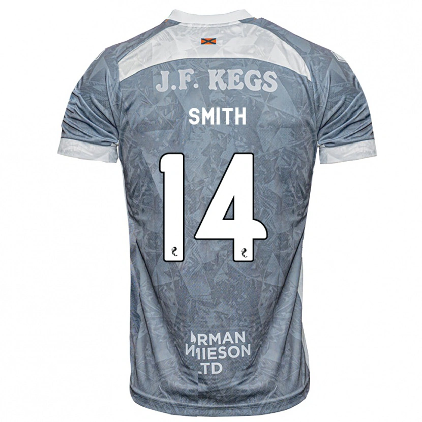 Danxen Bambino Maglia Ellis Smith #14 Grigio Ardesia Kit Gara Away 2026/27 Maglietta