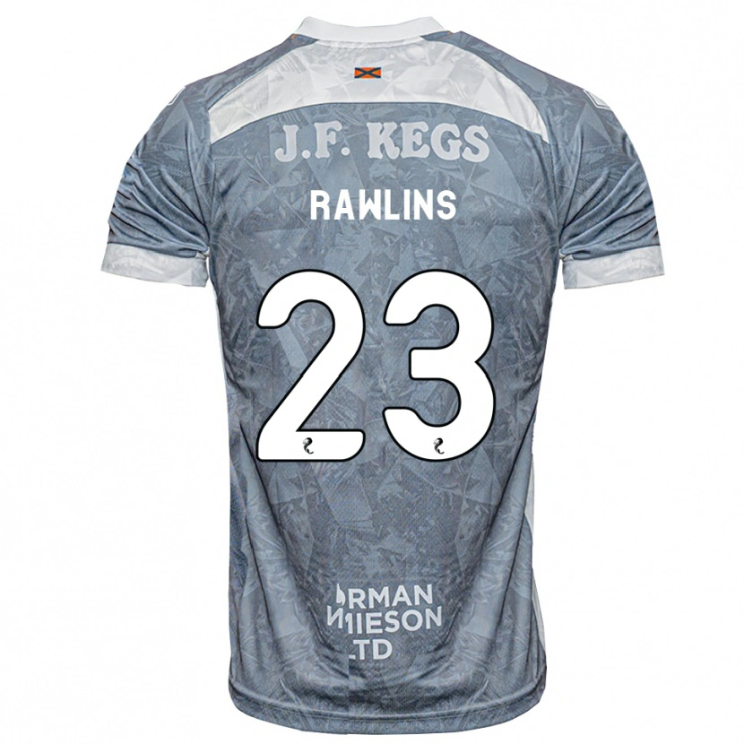 Danxen Bambino Maglia Joshua Rawlins #23 Grigio Ardesia Kit Gara Away 2026/27 Maglietta