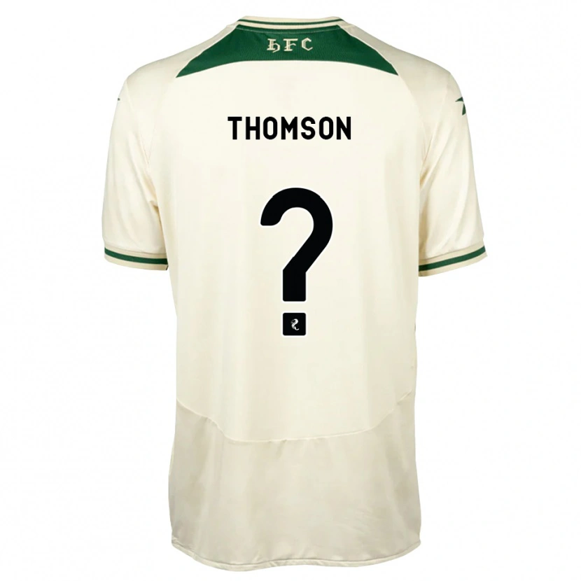 Danxen Bambino Maglia Jackson Thomson #0 Verde Foresta Bianco Kit Gara Away 2026/27 Maglietta