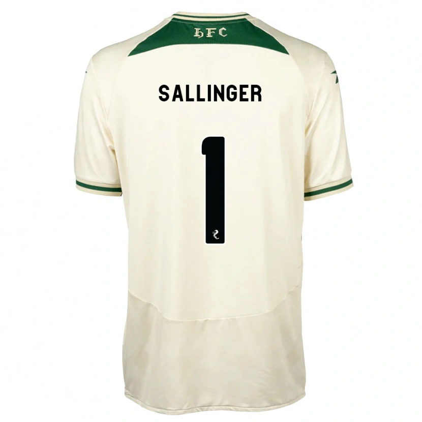 Danxen Bambino Maglia Raphael Sallinger #1 Verde Foresta Bianco Kit Gara Away 2026/27 Maglietta