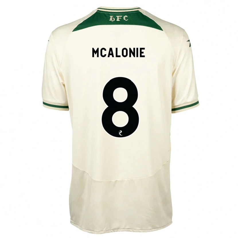Danxen Bambino Maglia Michaela Mcalonie #8 Verde Foresta Bianco Kit Gara Away 2026/27 Maglietta