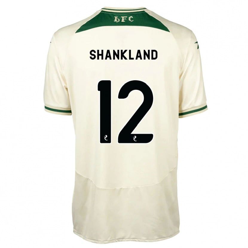 Danxen Bambino Maglia Cole Shankland #12 Verde Foresta Bianco Kit Gara Away 2026/27 Maglietta