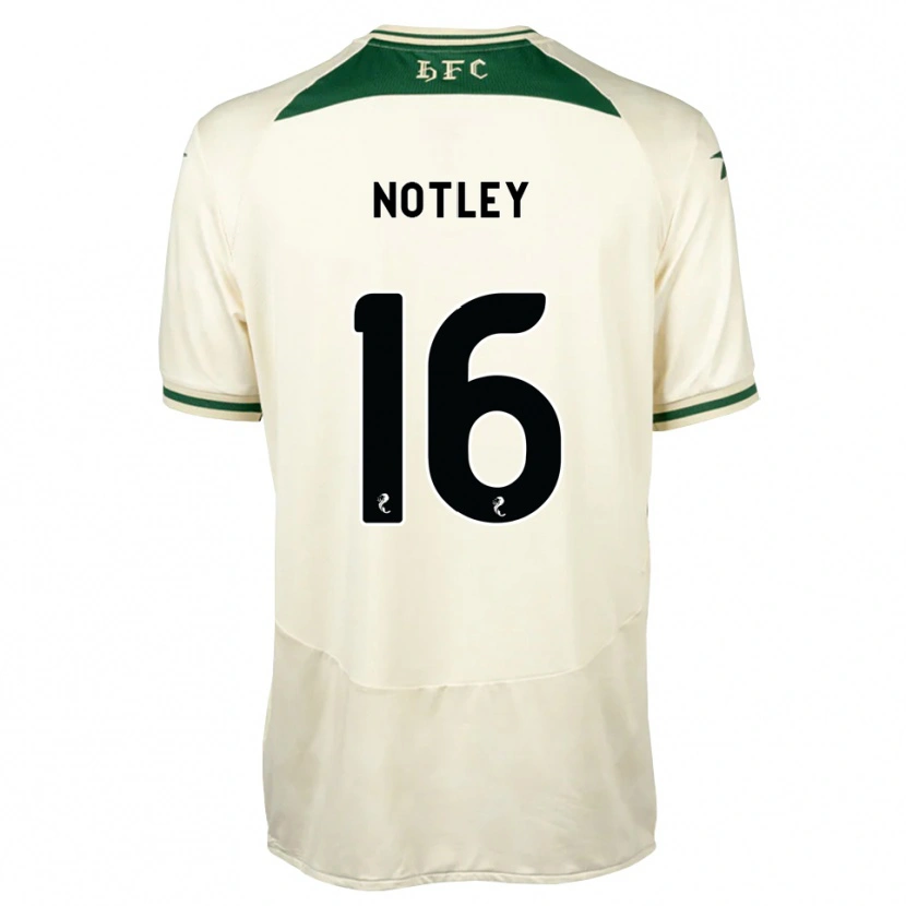 Danxen Bambino Maglia Ellis Notley #16 Verde Foresta Bianco Kit Gara Away 2026/27 Maglietta