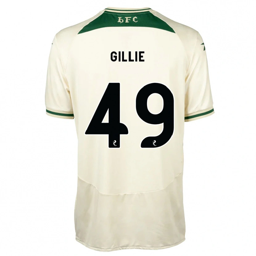 Danxen Bambino Maglia Lewis Gillie #49 Verde Foresta Bianco Kit Gara Away 2026/27 Maglietta