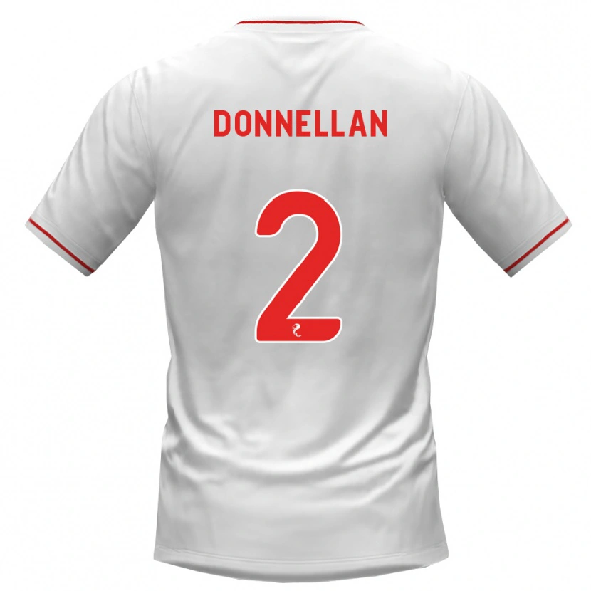 Danxen Bambino Maglia Shaun Donnellan #2 Rosso Bianco Kit Gara Away 2026/27 Maglietta