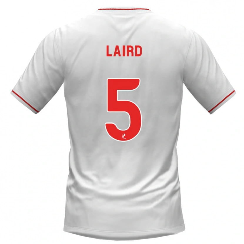 Danxen Bambino Maglia Summer Laird #5 Rosso Bianco Kit Gara Away 2026/27 Maglietta